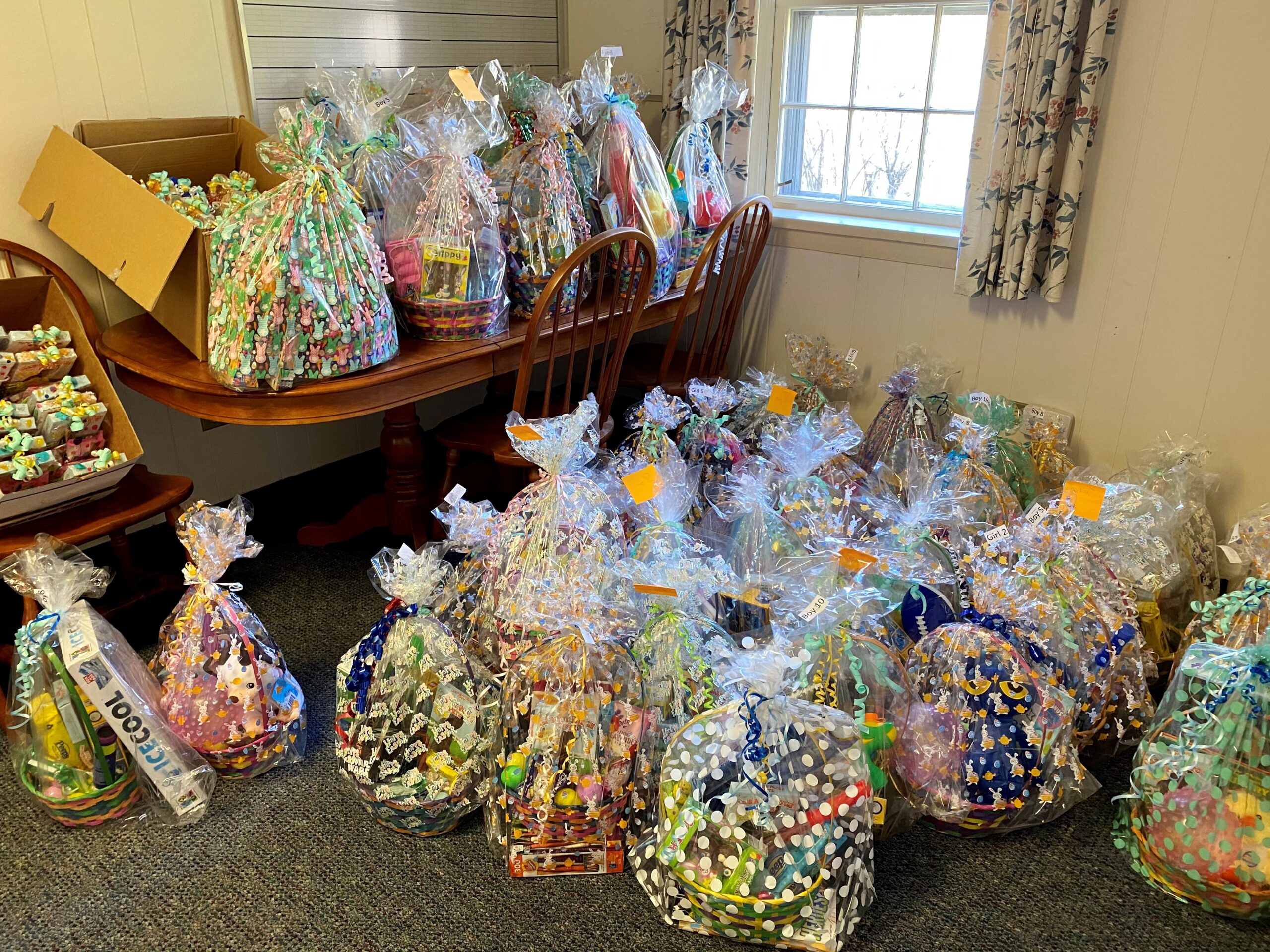 Easter Baskets from Girl Scout Troop 10994